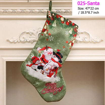 22 Different Christmas Stockings (Santas, Snowmen, Bears...)