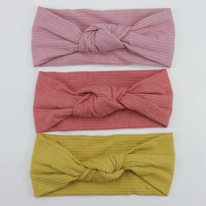 3Pcs/Lot Knit Baby Headband Bow Set (various colors)