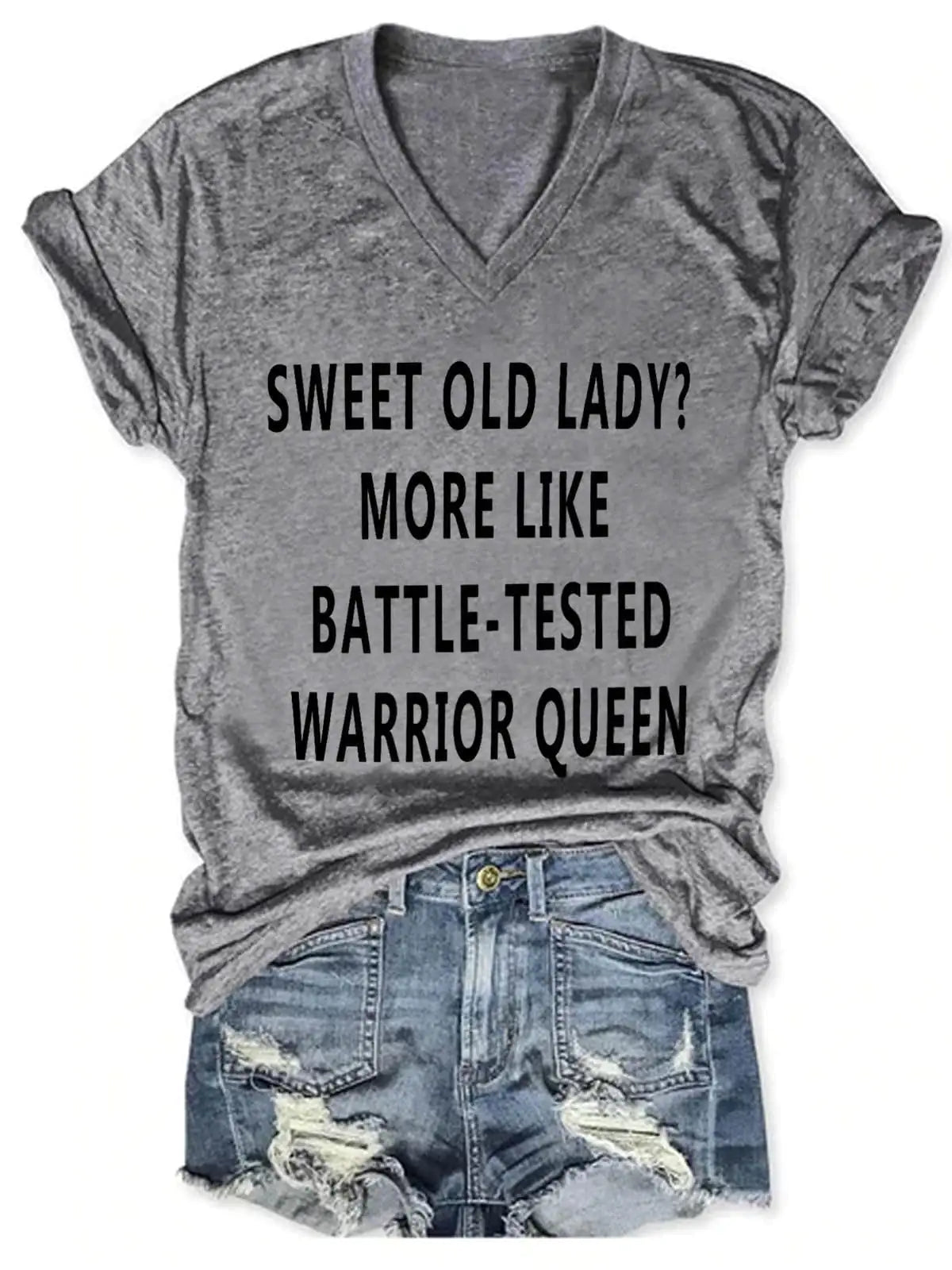 Women's "Sweet Old Lady" Print Tee (various colors)