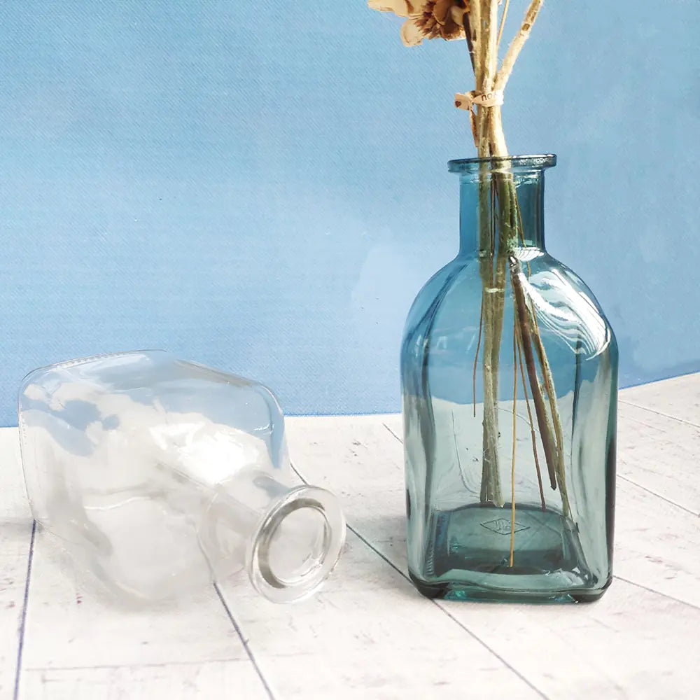 Colorful Glass Vase Transparent Simple Glass Bottle