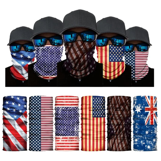 Flag Face Bandana: Multi-functional Outdoor Accessory