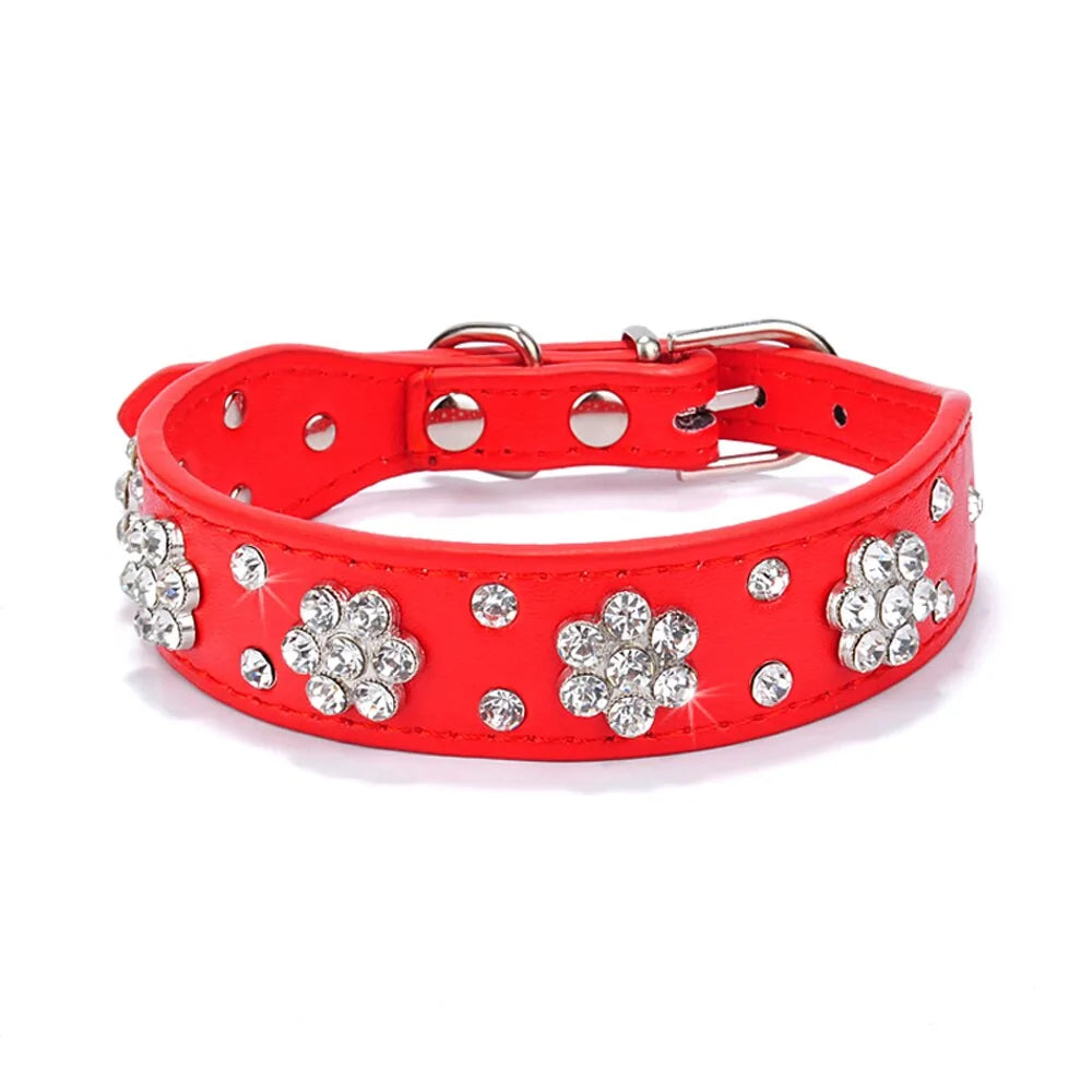 Rhinestone Adjustable Collars (various colors & styles)