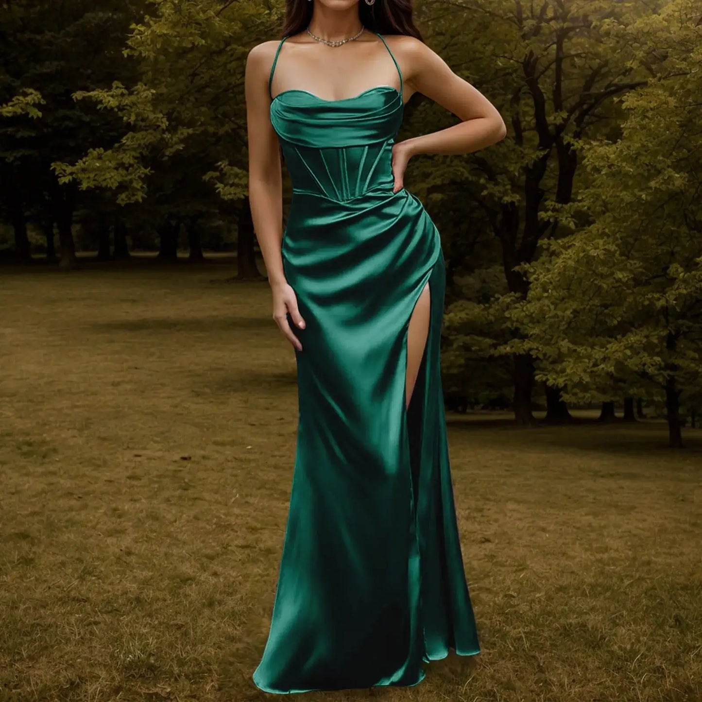 Women's Satin Dress (various colors)