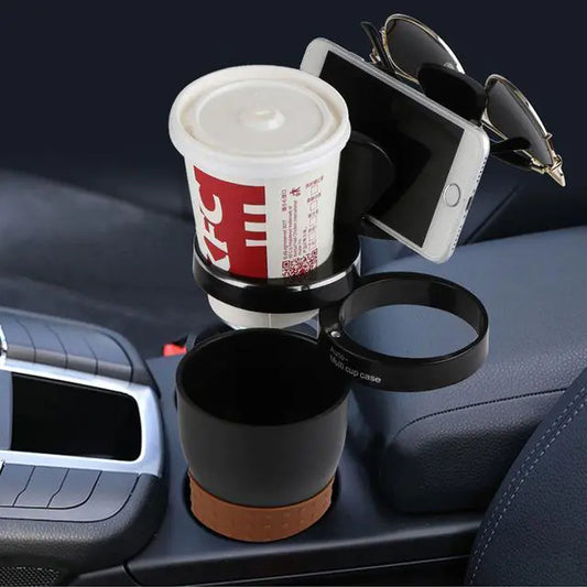 3 in 1 Car Cup Holder, Phone Mount, and Storage Organizer