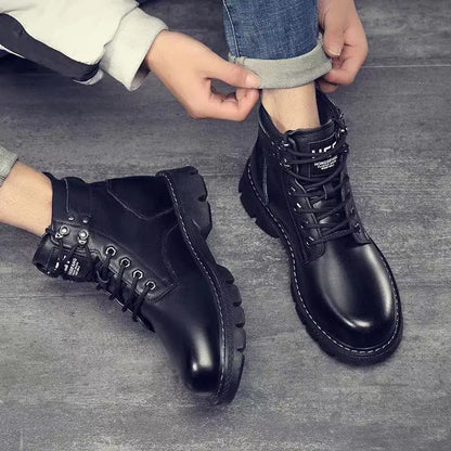 (Unisex) Fashionable Leather High Top Winter Boots