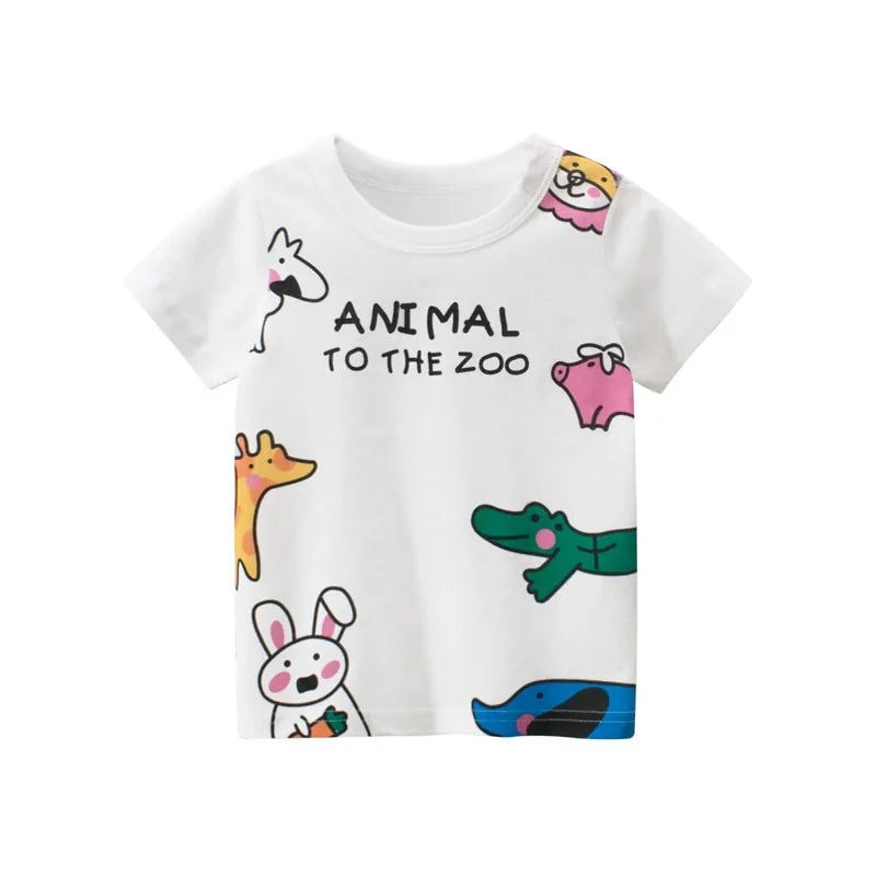 Children's Cartoon Short Sleeve T-Shirt