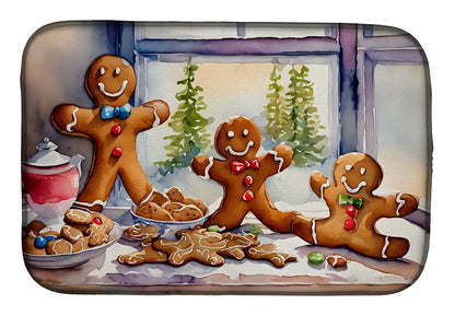 Christmas Gingerbread Dish Drying Mat