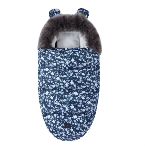 Baby Sleeping Bag with Fur Collar (various colors)