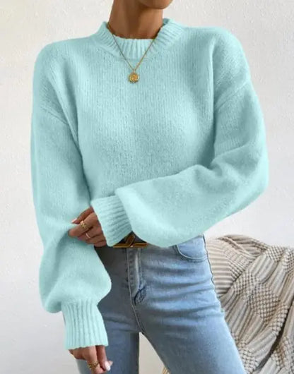 Half Turtleneck Knitted Sweater (various colors)