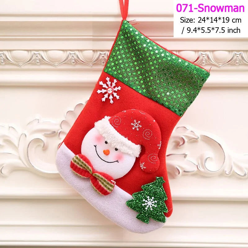 22 Different Christmas Stockings (Santas, Snowmen, Bears...)