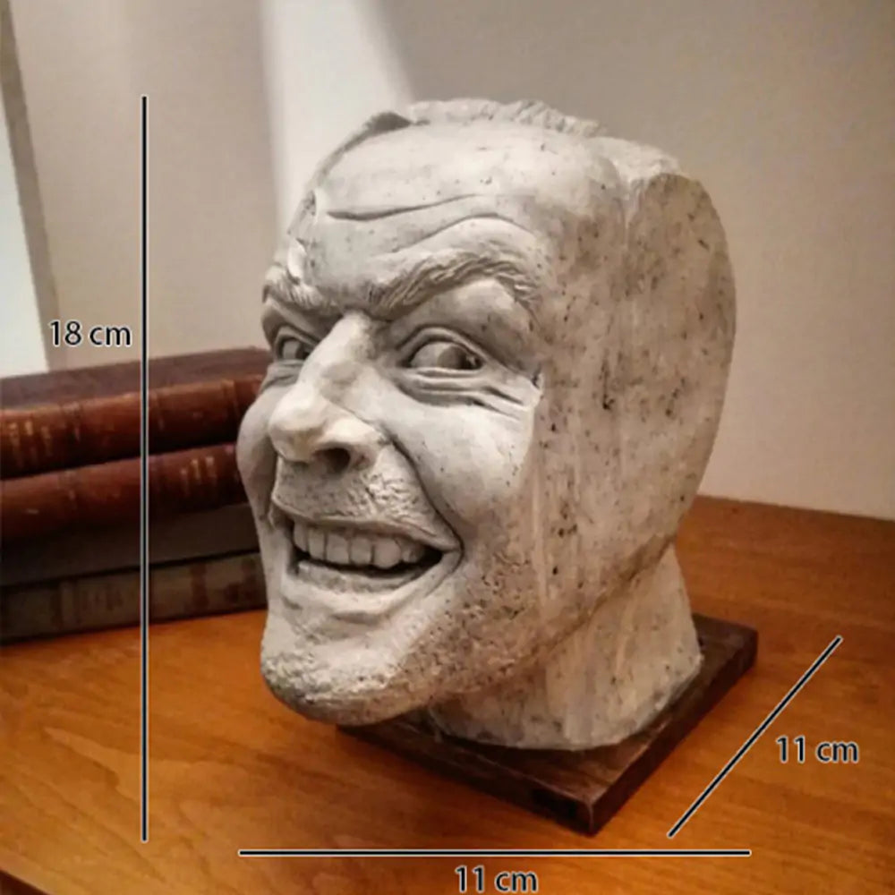 "The Shining" Bookend Sculpture: "Here’s Johnny" Resin Desktop Ornament