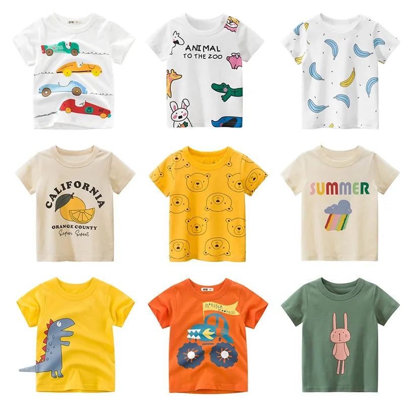 Children's Cartoon Short Sleeve T-Shirt