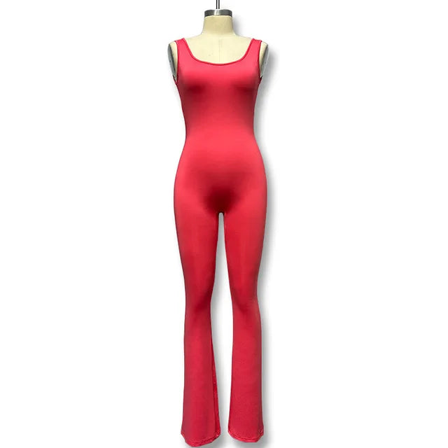 Sports Style Hollow Back Bodysuit Yoga Jumpsuit (6 shades)