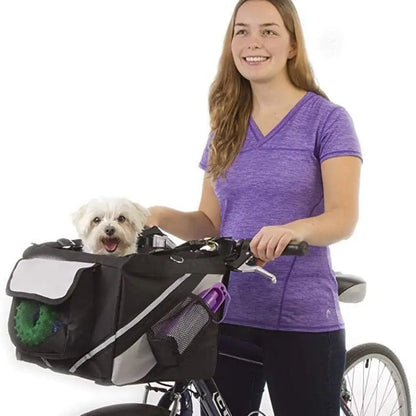 Dog Bicycle Basket Carrier (black or brown)