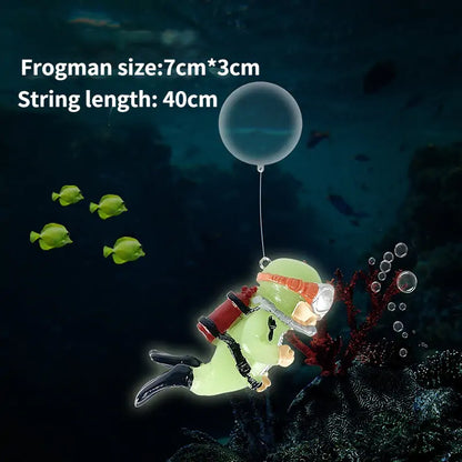 Aquarium Frogman Ornaments