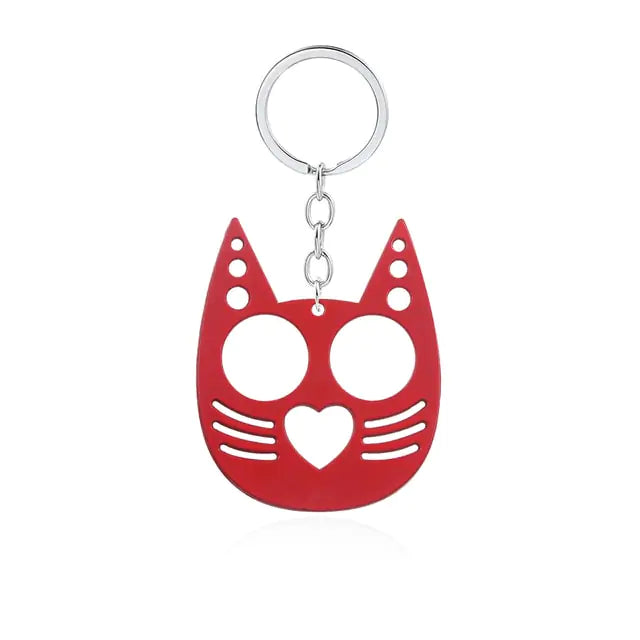 Cute Cat Self Defense Keychain