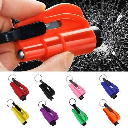 2 in 1 Car Safety Hammer Keychain