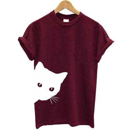 Cat Looking From Side - Women's T-shirt (various colors)