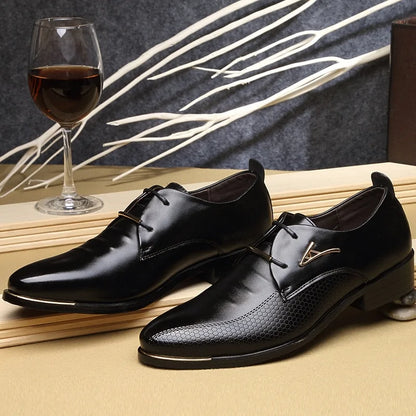 Men's Casual Leather Shoes (brown & black)