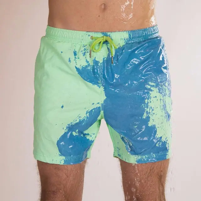 Magical Change Color Men's Beach Shorts