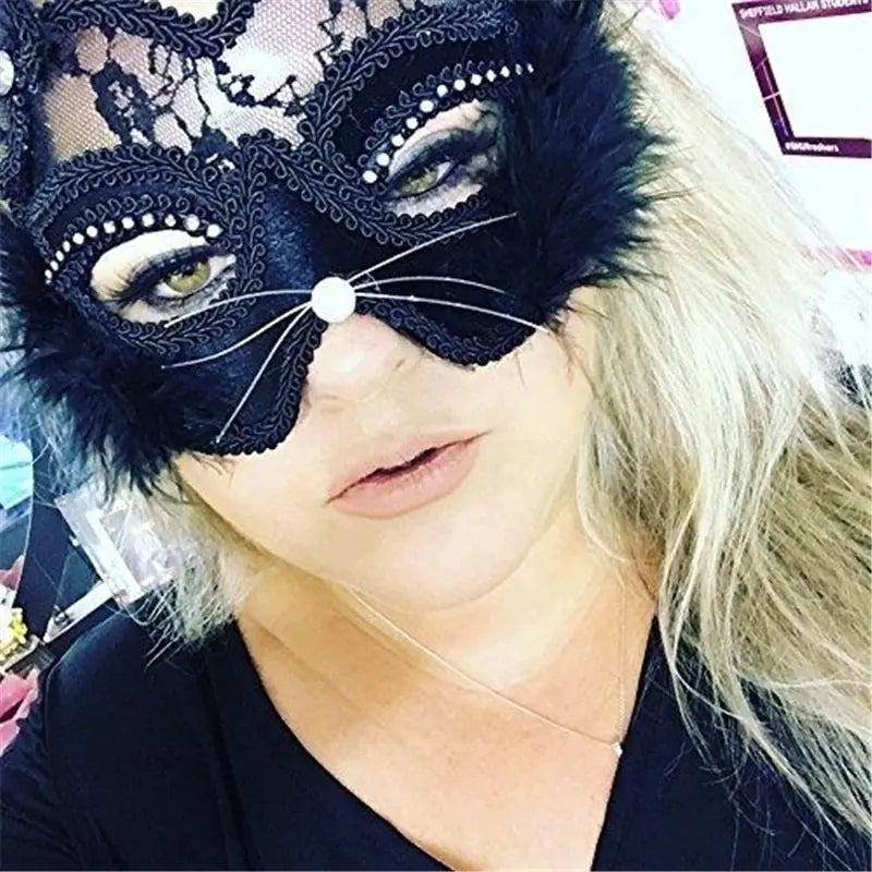 Lace Cat Eye Mask