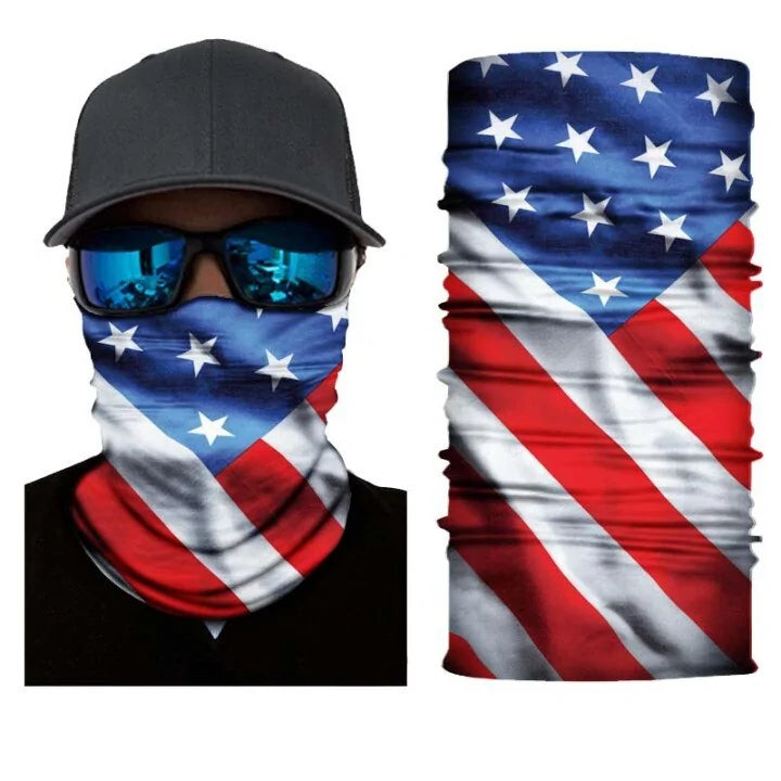 Flag Face Bandana: Multi-functional Outdoor Accessory