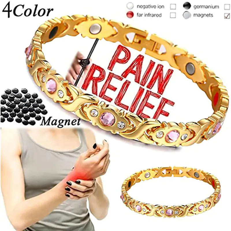 Twisted Magnetic Therapy Bracelet for Women: Fashionable Energy Jewelry