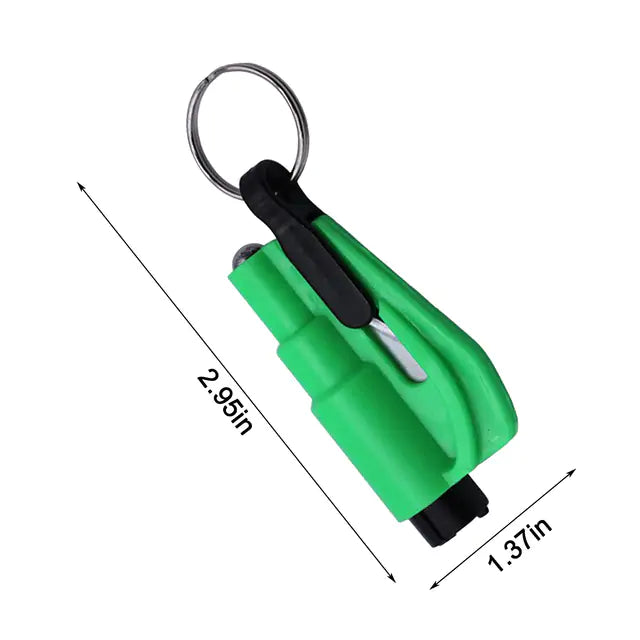 2 in 1 Car Safety Hammer Keychain