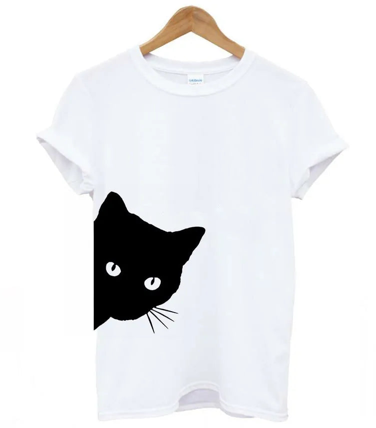 Cat Looking From Side - Women's T-shirt (various colors)