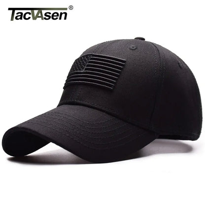 TACVASEN Tactical Baseball Cap: USA Flag Snapback Hat