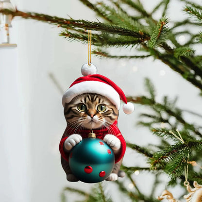 Cute Cat Christmas Ornaments