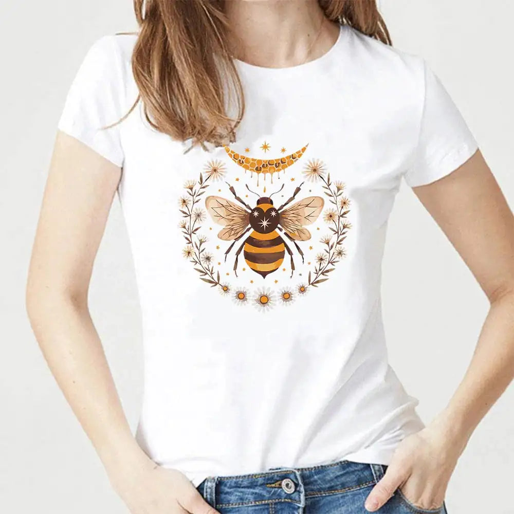 "Bee Caring" Unisex Graphic T-shirt (black or white)