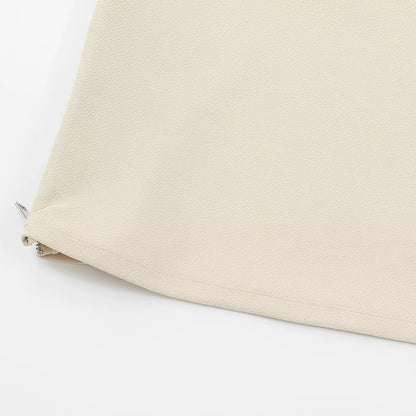 Side Zip-Up Knit Tube Tank Tops (black, white or beige)