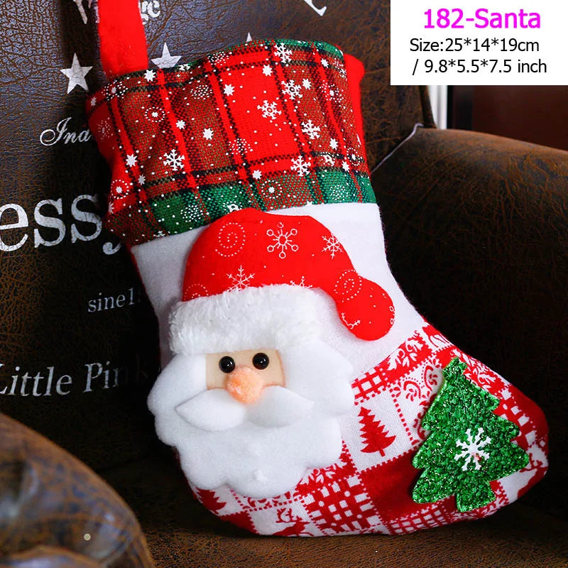 22 Different Christmas Stockings (Santas, Snowmen, Bears...)