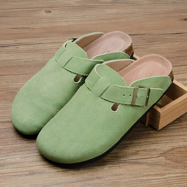 Baotou Women (unisex) Closed Toe Cork Slippers