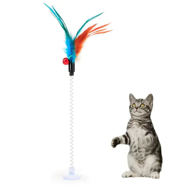 Cat Toys - Variety of Feathers, Wands, Bells & Mice