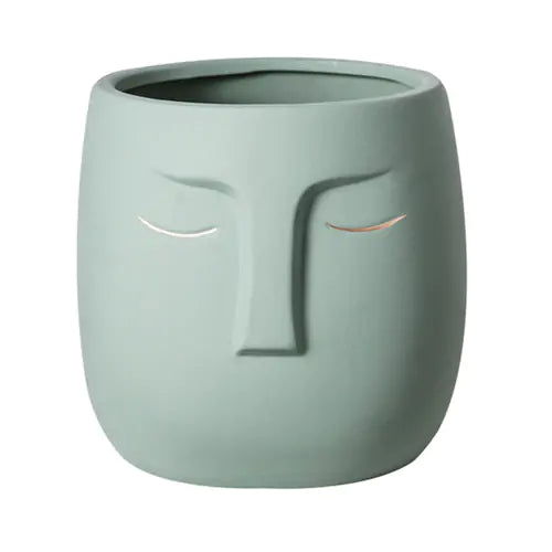 Ceramic Face Living Room Vase (various colors)