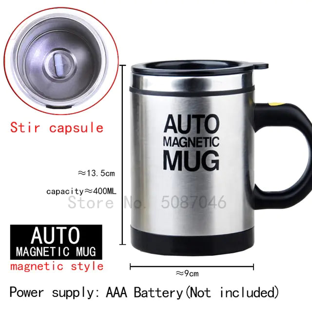 Self Stirring Magnetic Mug (various styles)