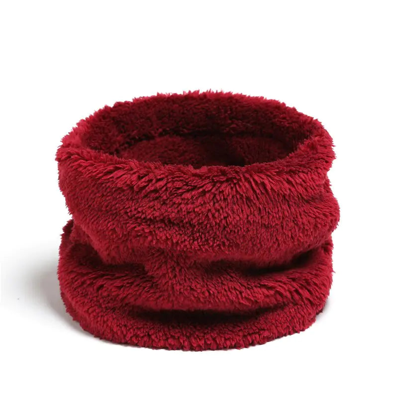 Solid Thick Plush Ring Scarf (various colors)