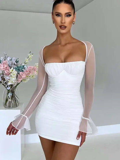 Elegant Backless Sexy Mini Dresses (various styles & colors)