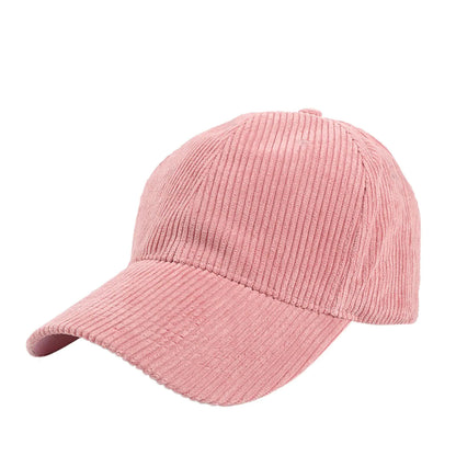 Summer Solid Corduroy Baseball Caps (various colors)