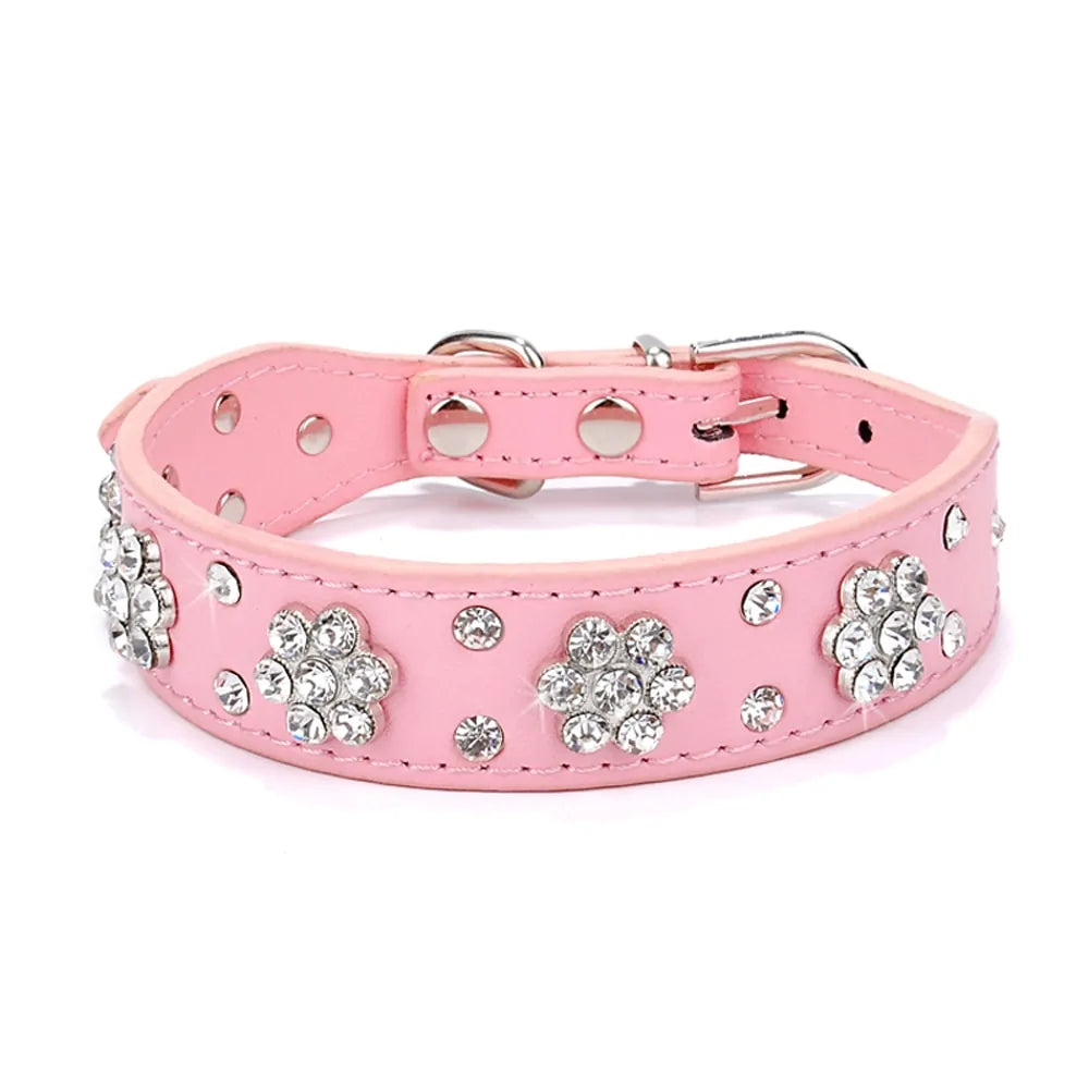 Rhinestone Adjustable Collars (various colors & styles)