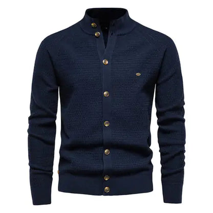 Button Mock Neck Men's Cardigan (various colors)