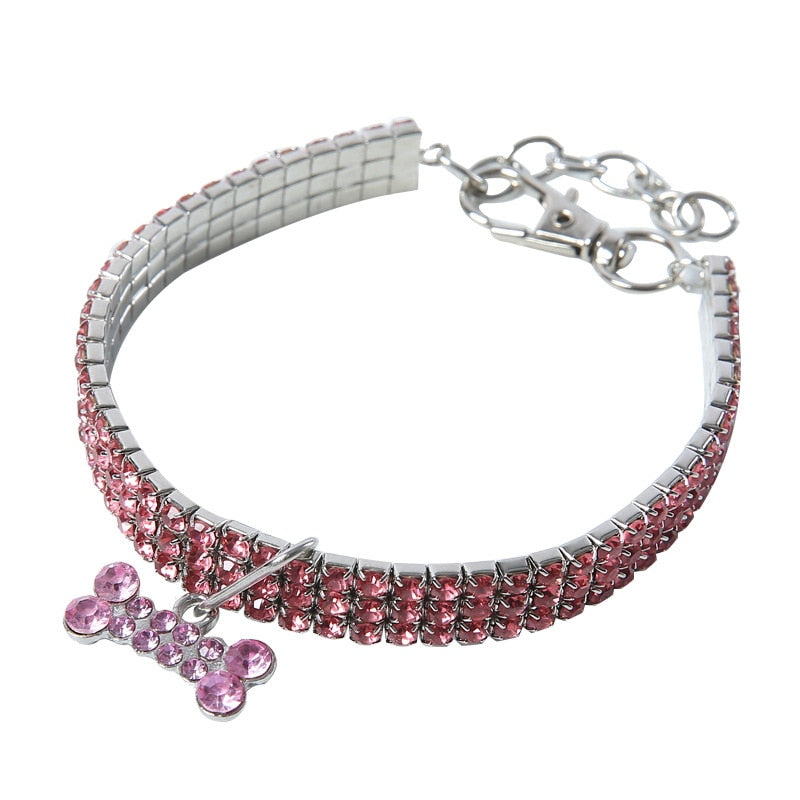 Rhinestone Pet Collar