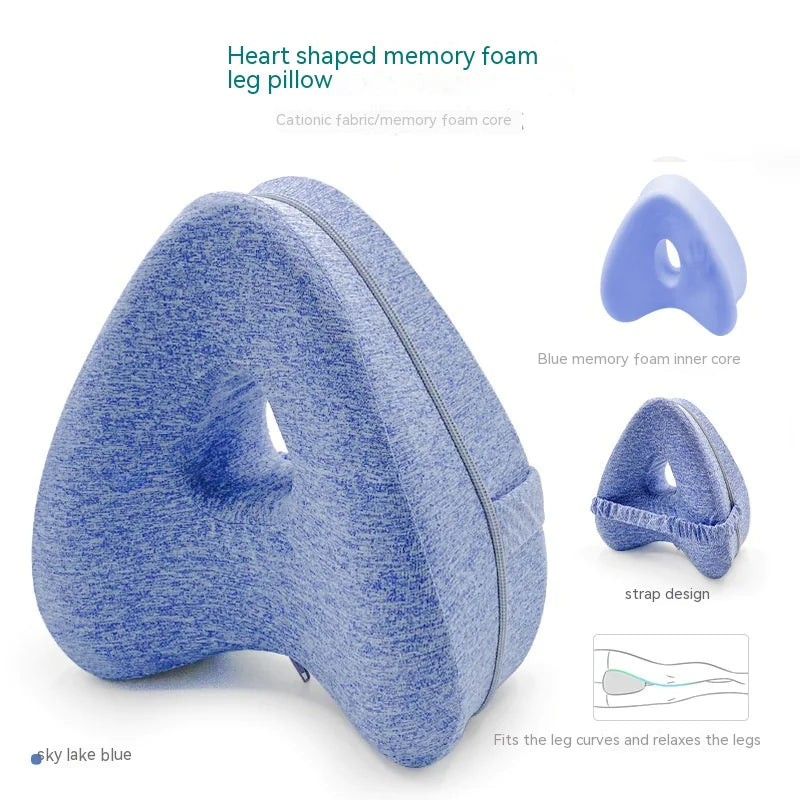 Heart-Shaped Memory Foam Contour Legacy Leg Pillow
