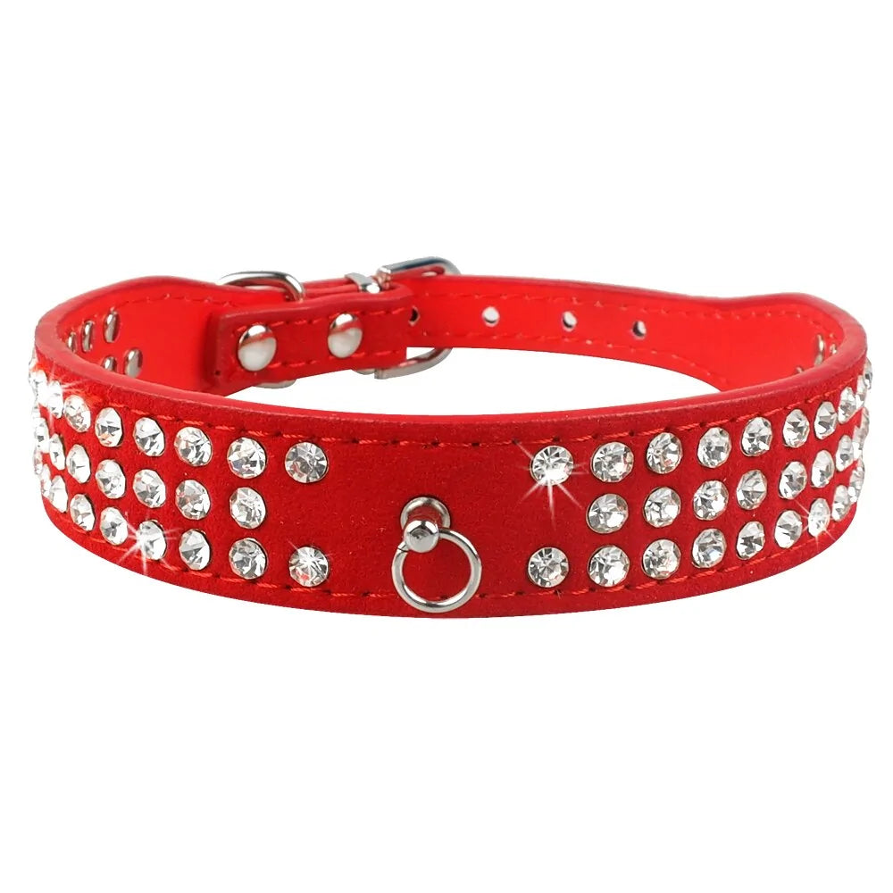 Rhinestone Adjustable Collars (various colors & styles)