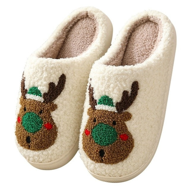 Cotton Slippers for Couples (various colors & Christmas, too)