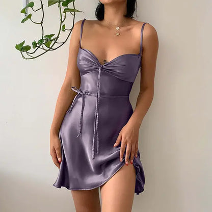 Elegant A-Line Mini Dress (various colors)