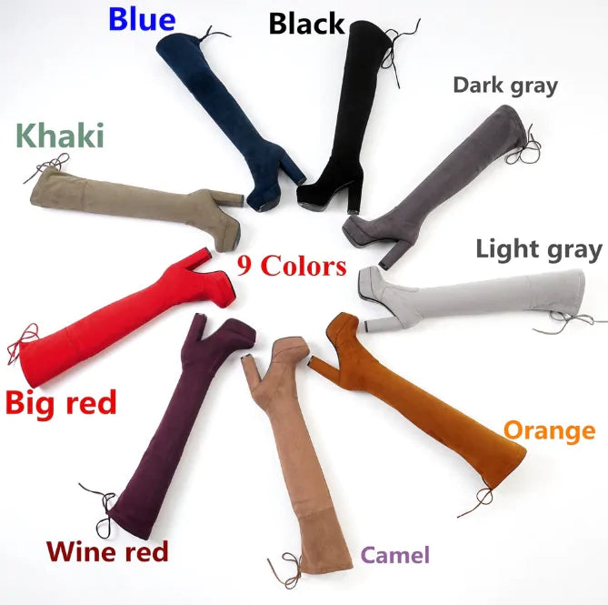 Women's Over the Knee Boots (various colors)