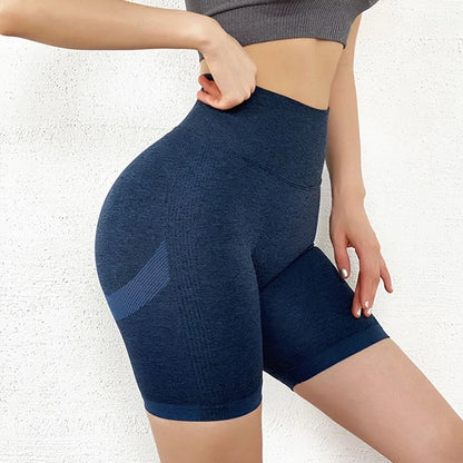 Slim Fit High Waist Soft Nylon Yoga Shorts (10 colors)